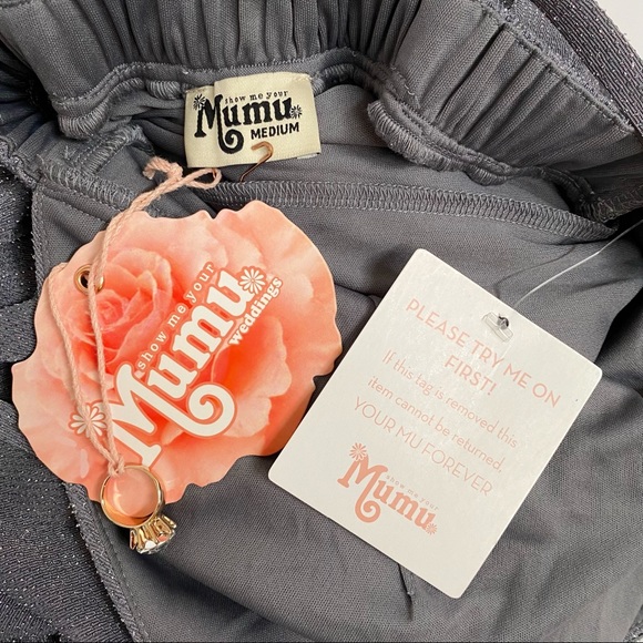 Show me your mumu weddings gray silver backless sleeveless Amanda maxi dress - Picture 7 of 10